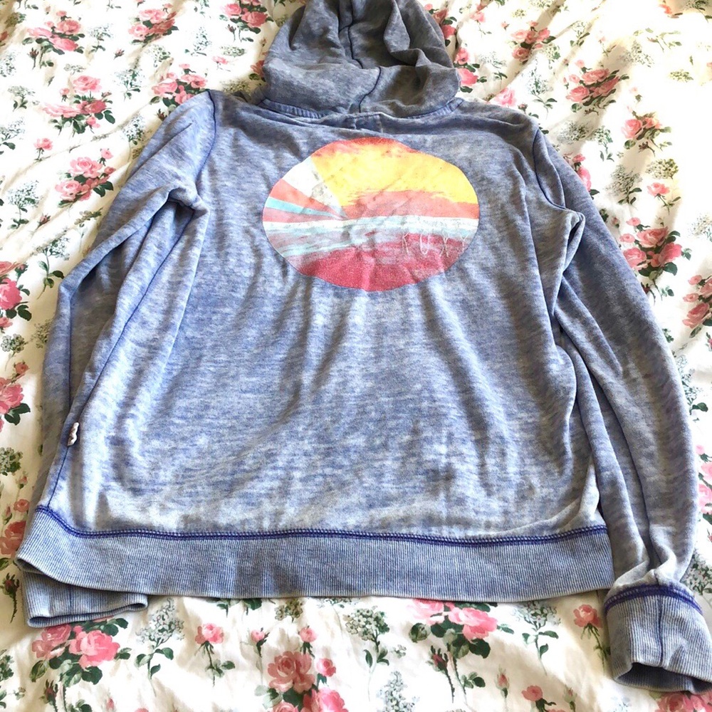 ROXY 🌸 lavender zip up hoodie✨
